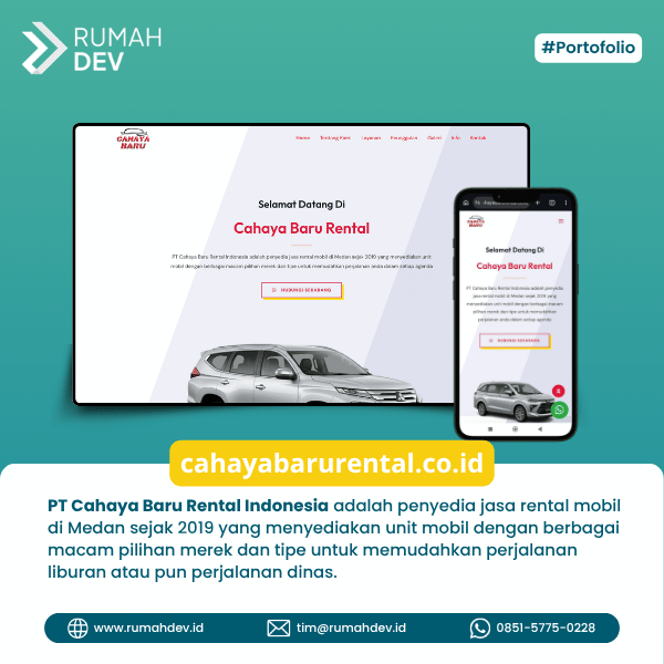 PT Cahaya Baru Rental Indonesia | Rumah Dev